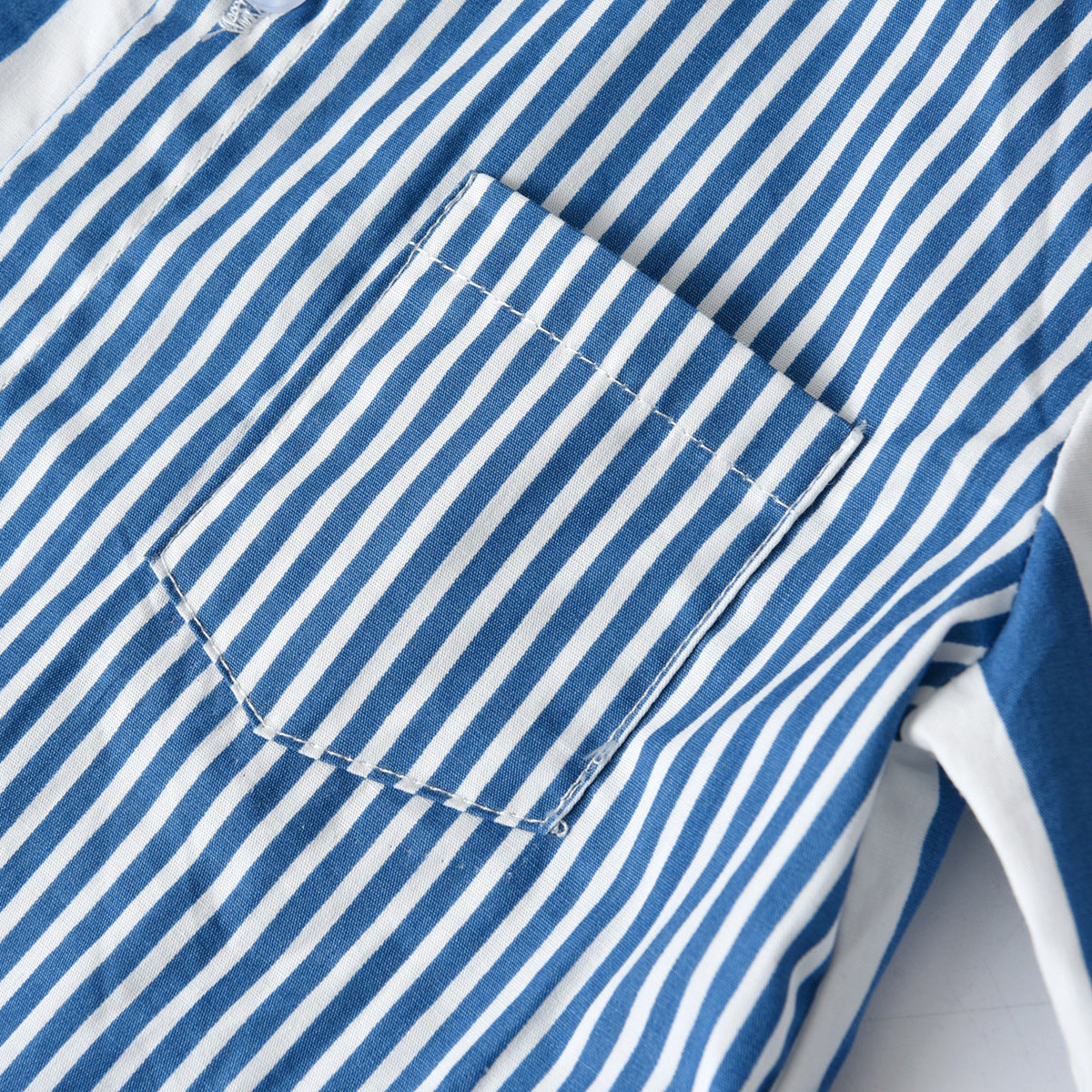 Kid Baby Boy Suit Long Sleeve Striped Fashionable Striped 4 Pcs Sets
