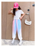 Summer Kid Teen Girls Gradient Fashion Mosquito Casual Pants