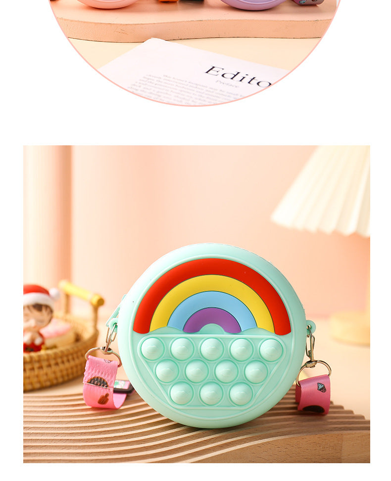 Kid Pressure Relief Pinch Arm Silicone Mouse Pioneer Toy Bags