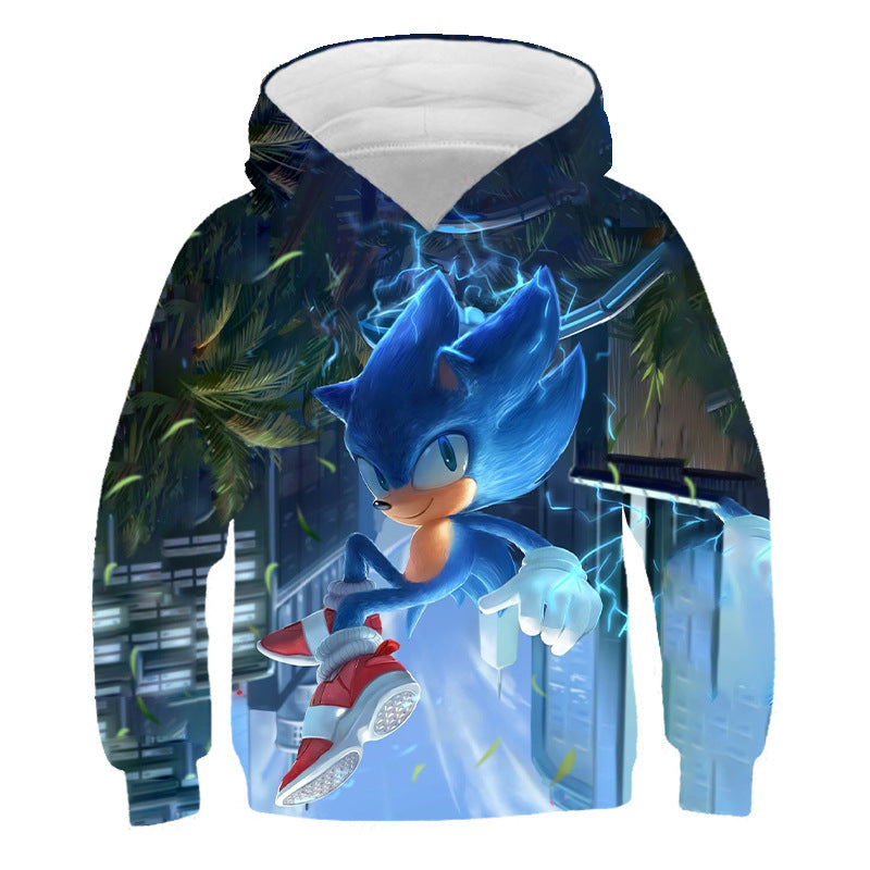 Kid Cartoon Pullover Hoodie 3D Digital Printed Casual Tops