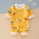 Baby Onesie Fleece Boneless Fall Winter Climbing Milk Silk Rompers