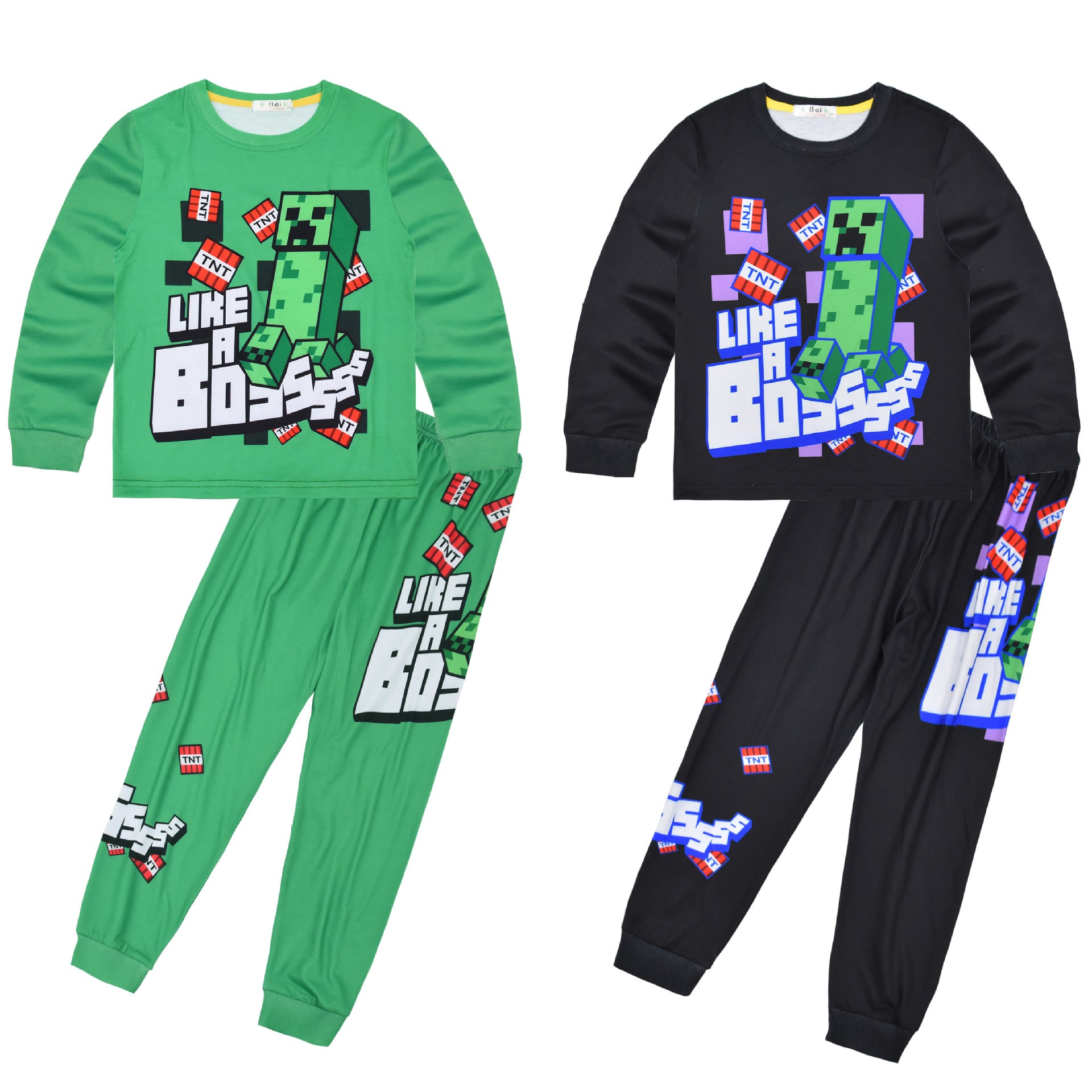Kid Boy Home Set Long Sleeve Pajamas