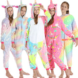 Kid Baby Girl Luminous Tianma Cartoon Animal One-piece Unicorn Pajamas