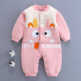 Baby Girl Boy One-piece Autumn Winter Cotton Warm Romper