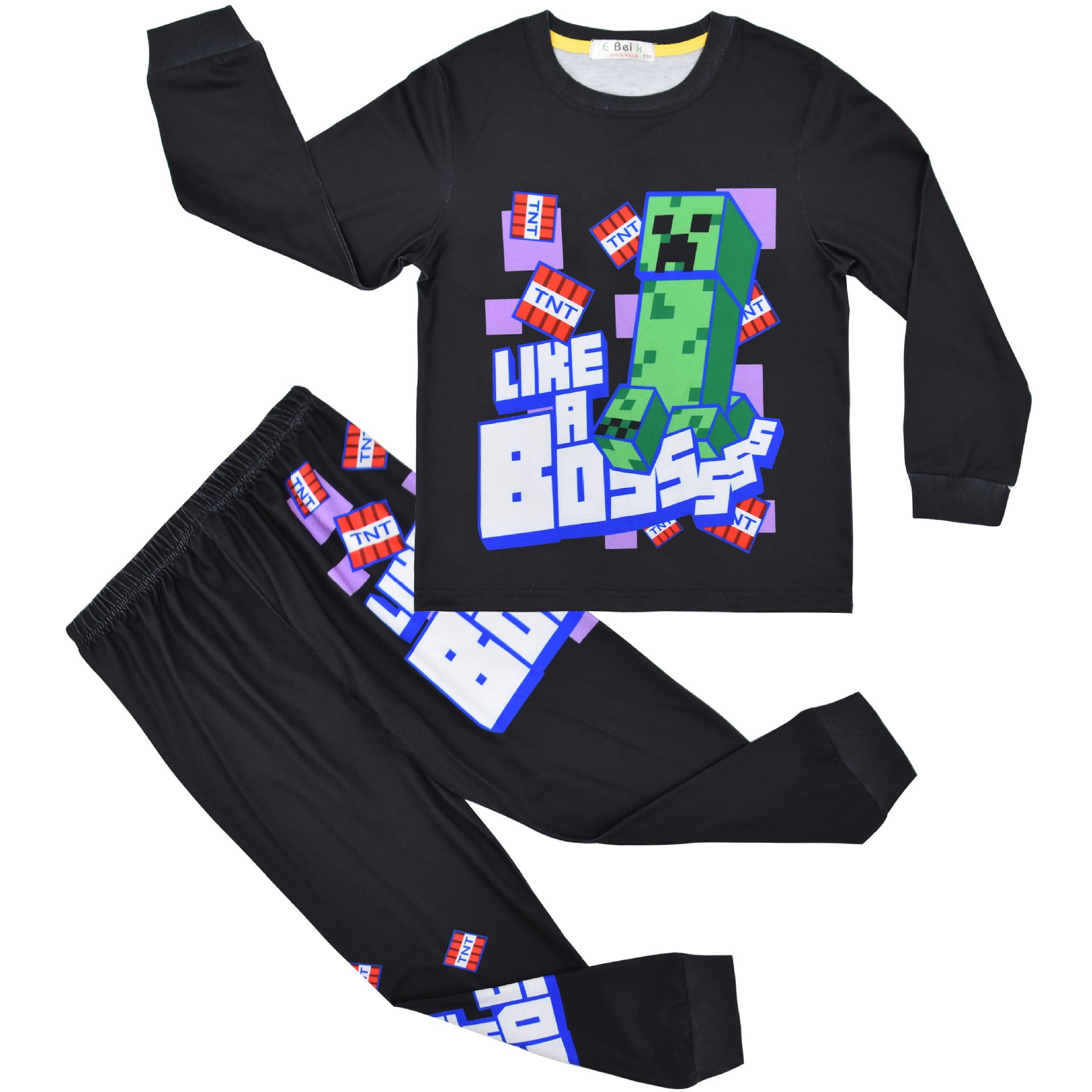 Kid Boy Home Set Long Sleeve Pajamas