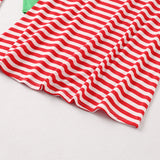 Family Matching Long-sleeved Christmas Striped Dress