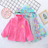 Kid Girls Trench Extra Thick Autumn Winter Detachable Storm Coats