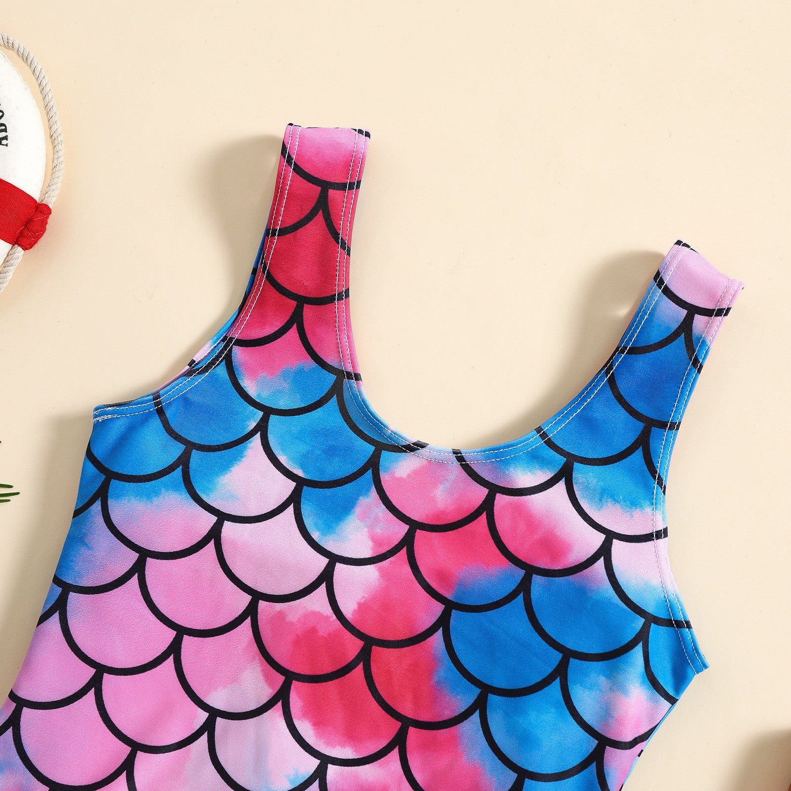 Baby Girls One-piece Summer Seaside Beach Wind Swimsuit