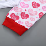 Baby Girl Long Sleeve Valentine's Day Spring 3 Pcs Set
