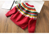 Kid Baby Girl New Year Retro Cashmere Sweater