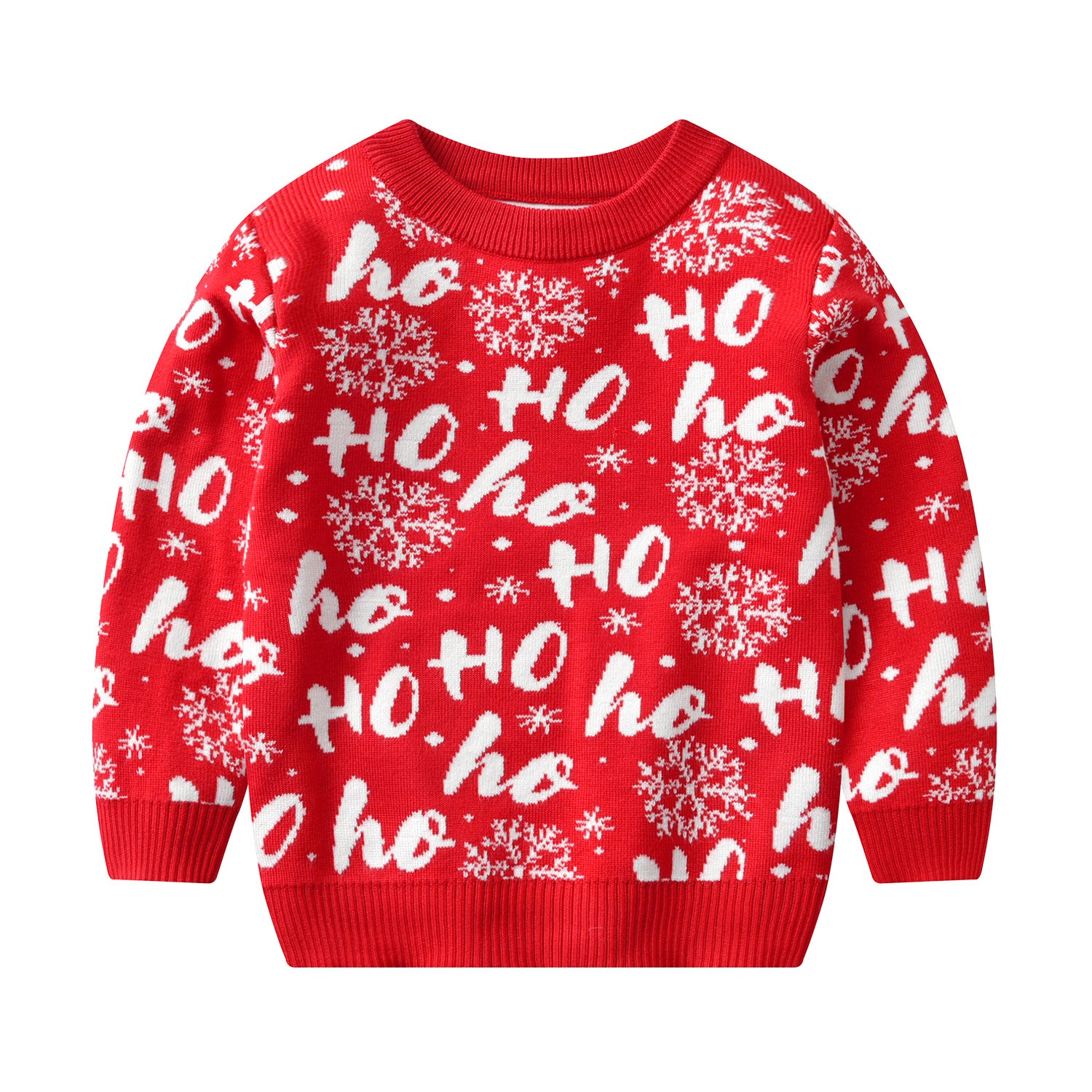 Kid Baby Girl Knit Pullover Autumn Christmas Jacquard Sweater