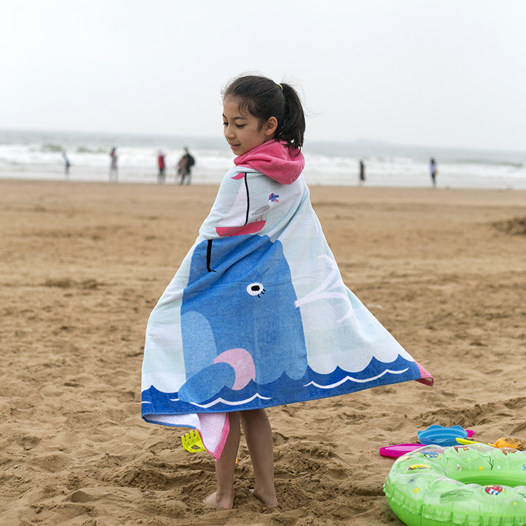 Baby Boy Girl Hooded Towel Spa Towel Bath Blanket Beach Pajamas