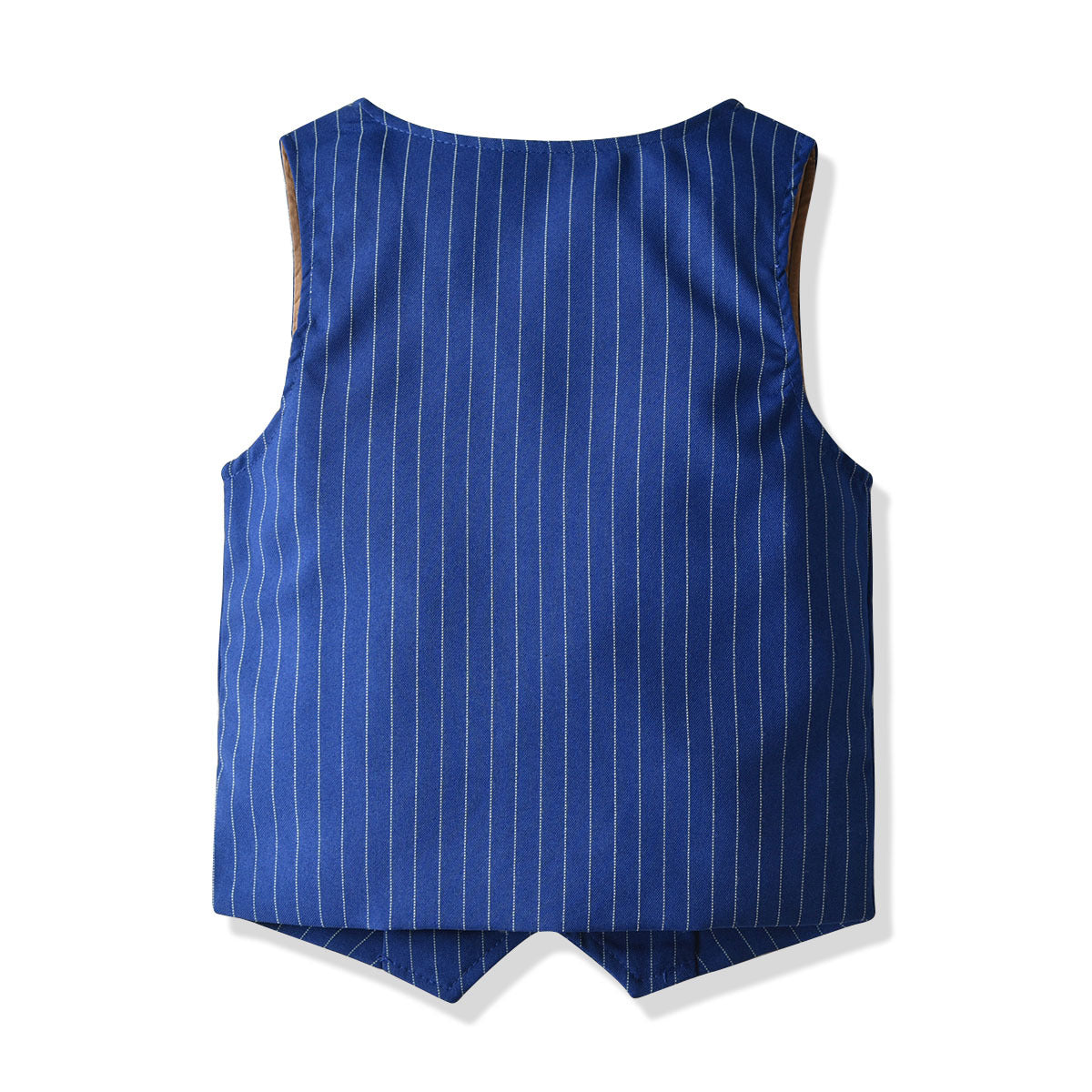 Kid Baby Boys Double-layer Plaid Long-sleeved Performance 4 Pcs Sets