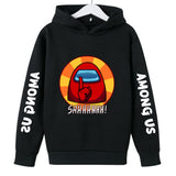 Kids Girl Boy Among US Peripheral Printed Hoodie