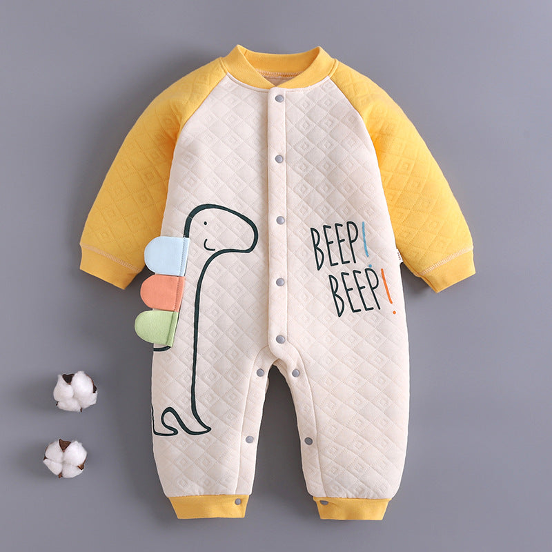 Baby Girl Boy One-piece Autumn Winter Cotton Warm Romper