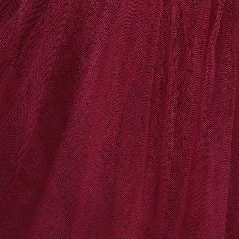 Kid Baby Girl Sweet Petal Lace Middle Sleeve Spring Flower Dress