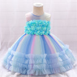 Kid Baby Girl Birthday Princess Wedding Dress