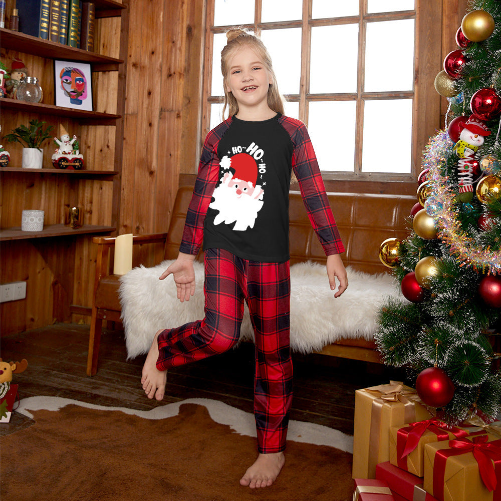 Family Christmas European American Parent-child Pajamas