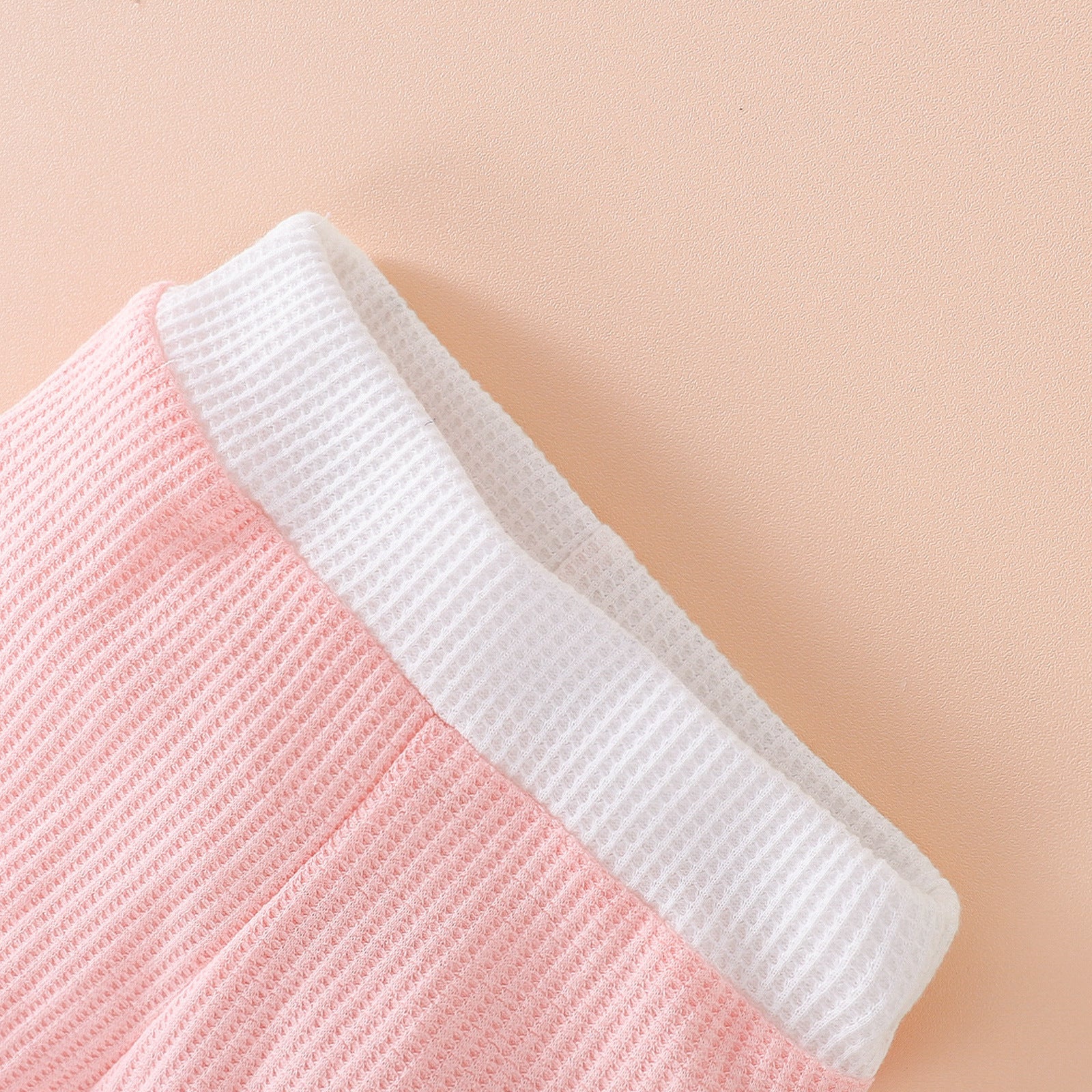 Easter Baby Suit Grid Offset Short Sleeve Rabbit 2 Pcs Sets