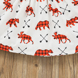 Kid Baby Girl Infant Long Sleeve Pit Splicing Spring Flower Dresses