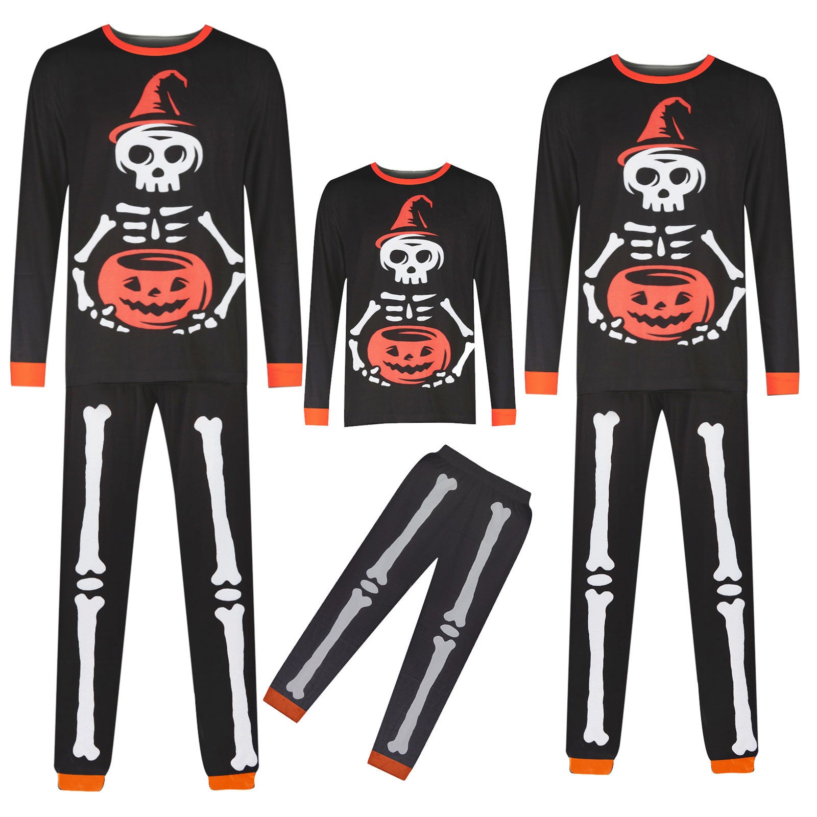 Family Matching Halloween Elf Print Suit Parent-child Outfits Pajamas