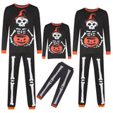 Family Matching Halloween Elf Print Suit Parent-child Outfits Pajamas