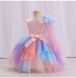 Kid Baby Girl Princess Piano Performance Gradual Evening Party Dresses