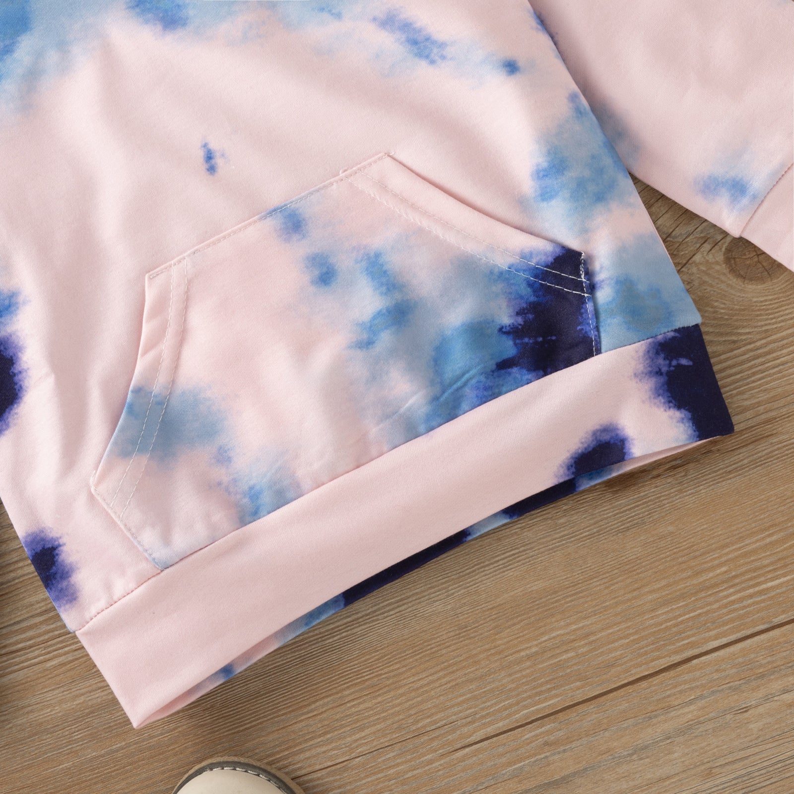 Kid Baby Girls Long-sleeved Hooded Fashion Set 2 Pcs