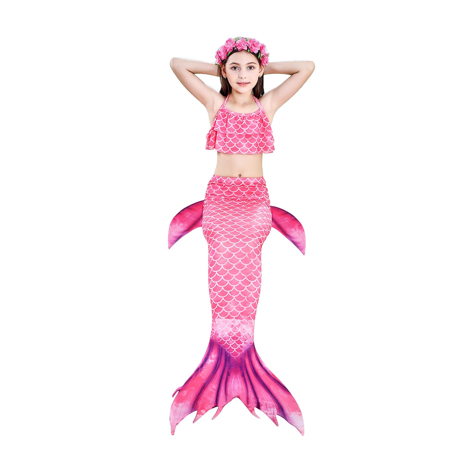 Kid Girl Mermaid Tail Swimwear Beach Bathing Swimsuit