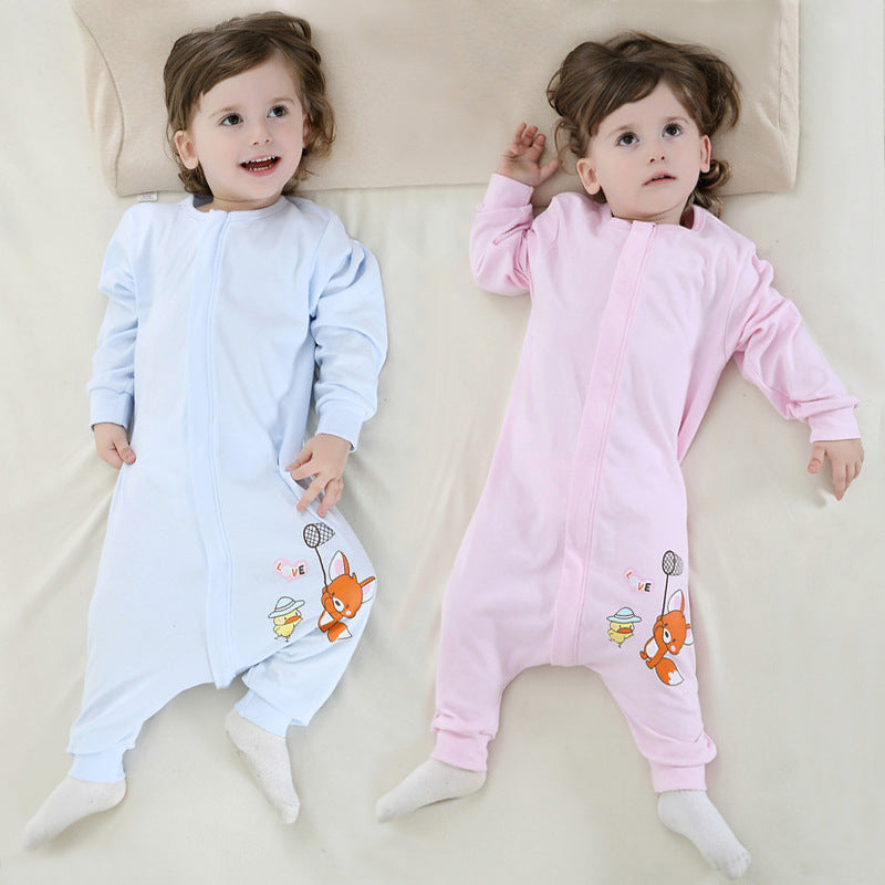 Baby Girl Boy Onesie Sleeping Anti Kick Quilt Spring Autumn Pajamas