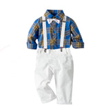 Kid Baby Boy Gentlemen Spring Long-sleeved 3 Pcs Sets