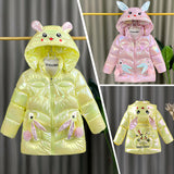 Kid Baby Girl Winter Cartoon Bright Skin Velvet Warm Down Padded Coats