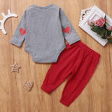 Baby Boy Valentine's Day 2 Pcs Tie Haka 2 Pcs Sets