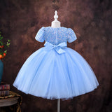 Kid Girl Princess Summer Korean Sequin Piano Dresses
