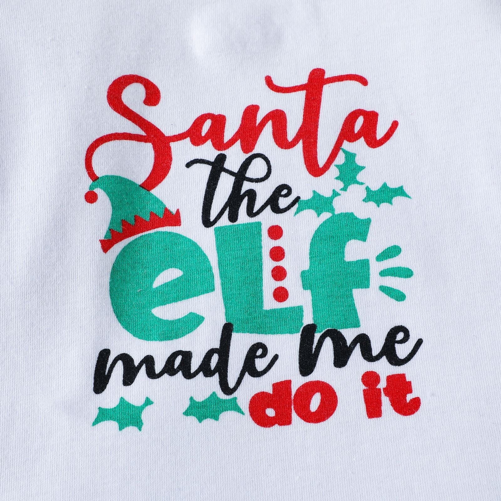 Kid Baby Girl Christmas Long Sleeve Letter Plaid 2 Pcs Sets
