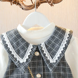 Kid Baby Girls Fragrant Style Long Sleeve Dresses Sets 2 Pcs