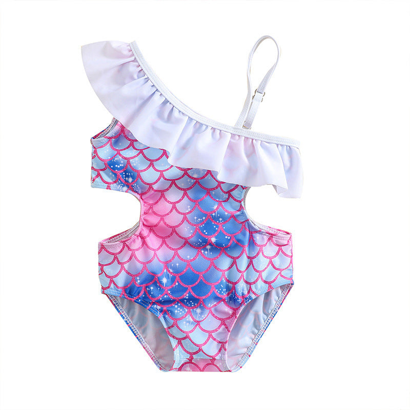 Baby Girls Fishscale One-piece Fashion Swimsuit