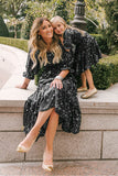Family Matching Parent-child Bohemian Long Square Collar Dresses