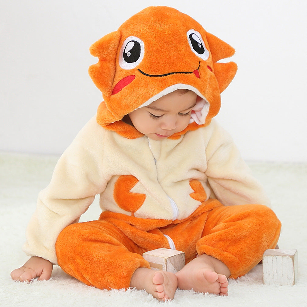 Baby Fleece Romper Cute Animal Pajamas
