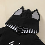 3M-3T Baby Halloween Cosplay Bat Patchwork Festival Rompers