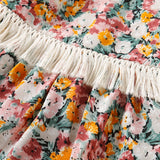 Kid Baby Girls Autumn Ethnic Fringed Flower Dress