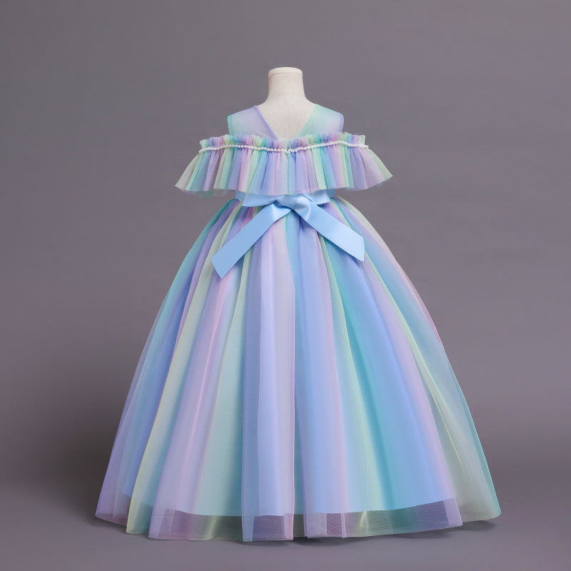 Kid Girl Princess Christmas Dream Gauze Performance Dresses