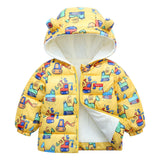 Kid Baby Girl Boy Winter Foreign Thick Cotton-padded Jacket Coats