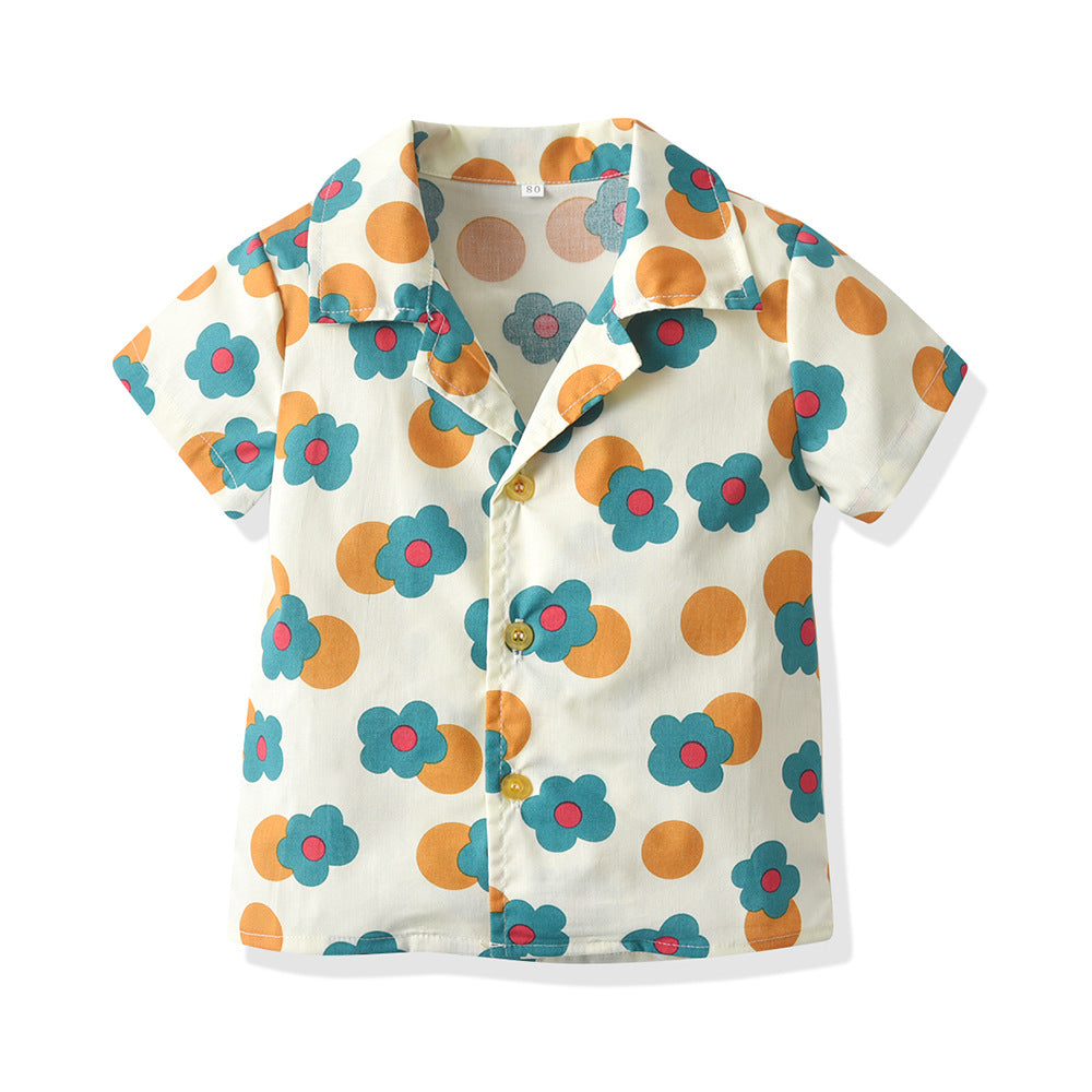 Kids Baby Floral Brother and Sister Family Matching Outfits 2 Pcs