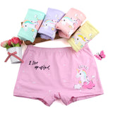 Kid Girl Cartoon Pattern Cotton Softwear Briefs Underwear 5 Packs