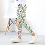 Kid Girls Leggings Travel Pants Student Casual Wear Customizable Leggings Pants