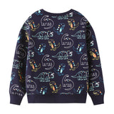 Kid Baby Boy Pullover Round Neck Knit Long Sleeve Shirts Tops