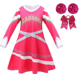 Kid Girl  Halloween Cheerleader Addison Fancy Zombie Cheer Cam Dress