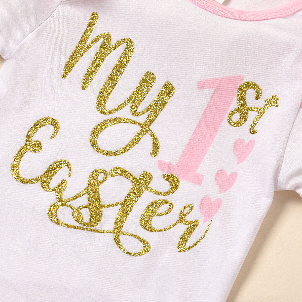 Easter Baby Suit Haki Set 4 Pcs