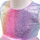 Kid Baby Girl Flower Mesh Gauze Princess Pompadour Dresses